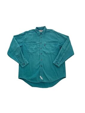 Levi's Vintage Teal Corduroy Button-Down Shirt